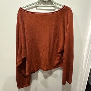 Tularosa super cute sweater in burnt orange XL crop